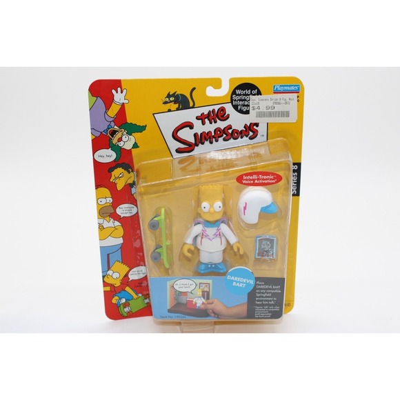 Playmates Toys Other - 2002 The Simpsons Daredevil Bart Simpson Action Figure Series 8 Playmates NEW